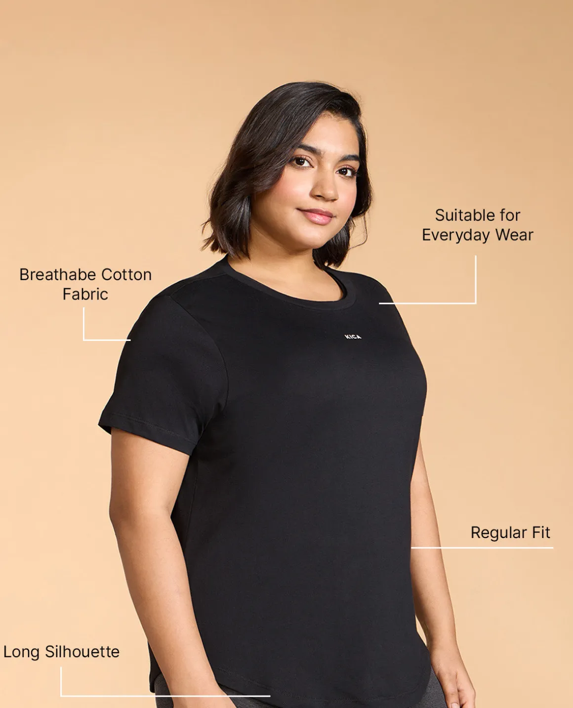 Women Solid Cotton Essential Top
