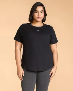 Women Solid Cotton Essential Top