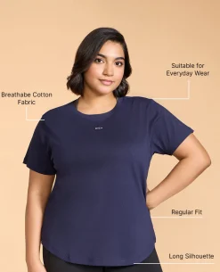 Women Solid Cotton Essential Top