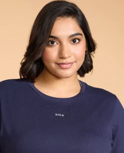 Women Solid Cotton Essential Hip Covering Top