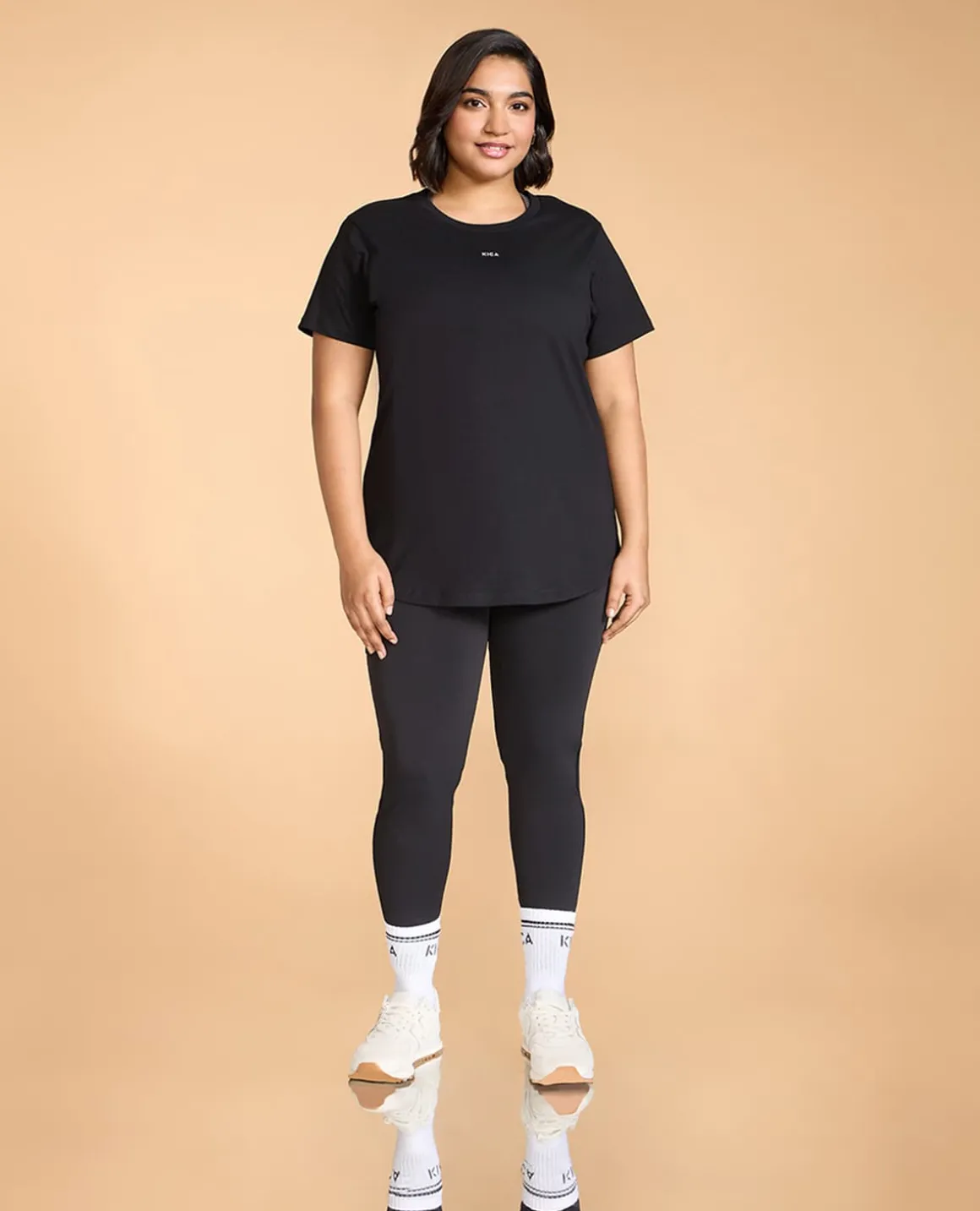 Women Solid Cotton Essential Hip Covering Top