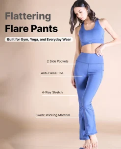 Women Stretchable Flared Pants