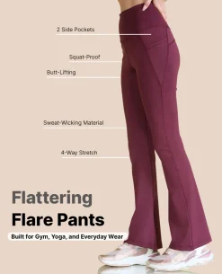 Women Stretchable Flared Pants