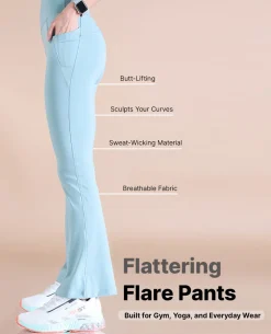 Women Stretchable Flared Pants