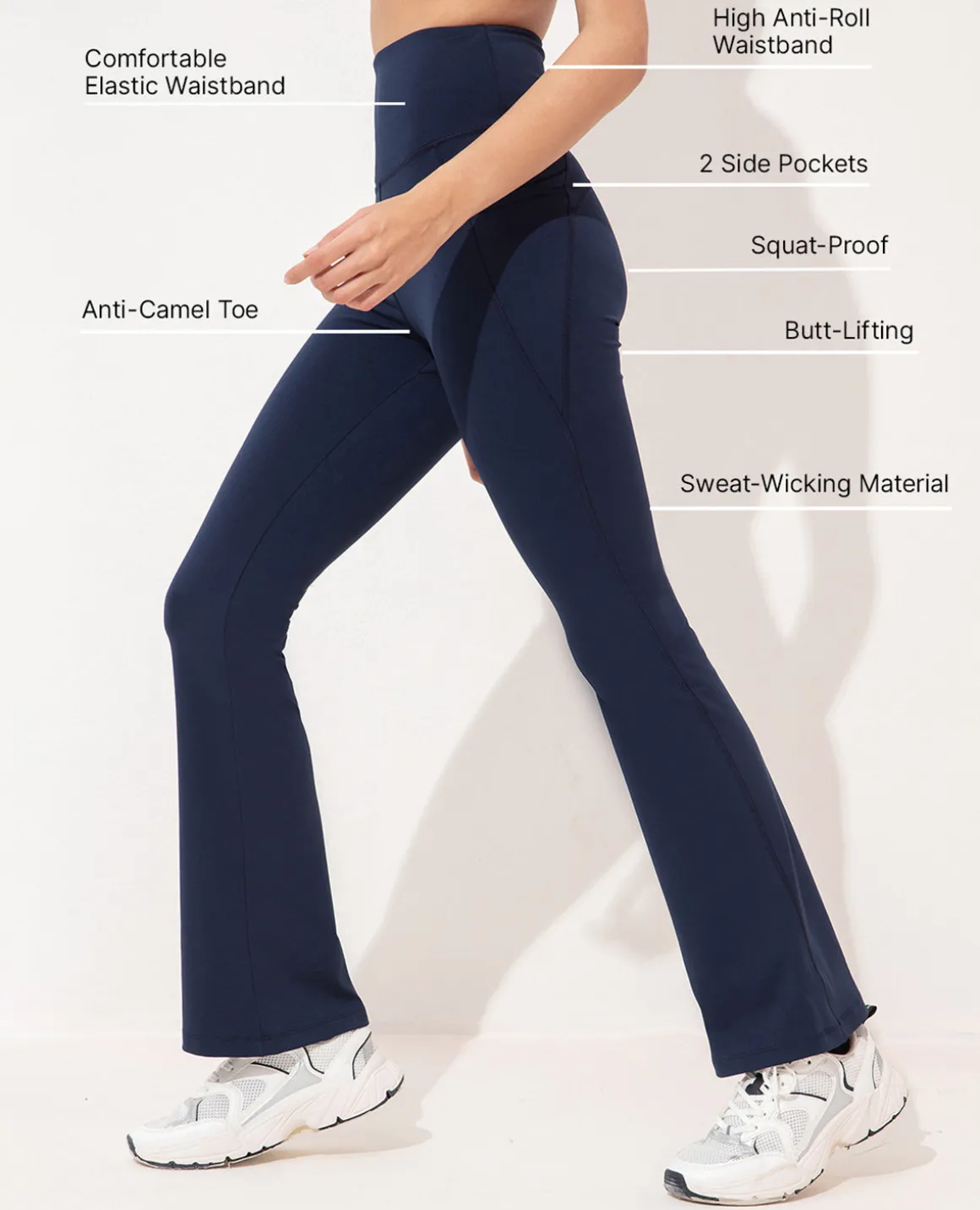Women Stretchable Flared Pants