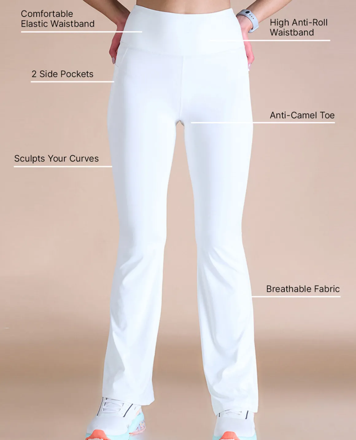 Women Stretchable Flared Pants