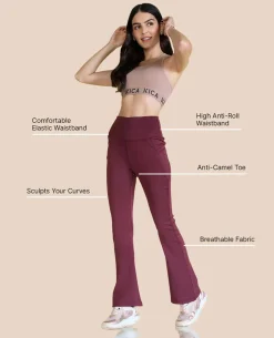 Women Stretchable Flared Pants