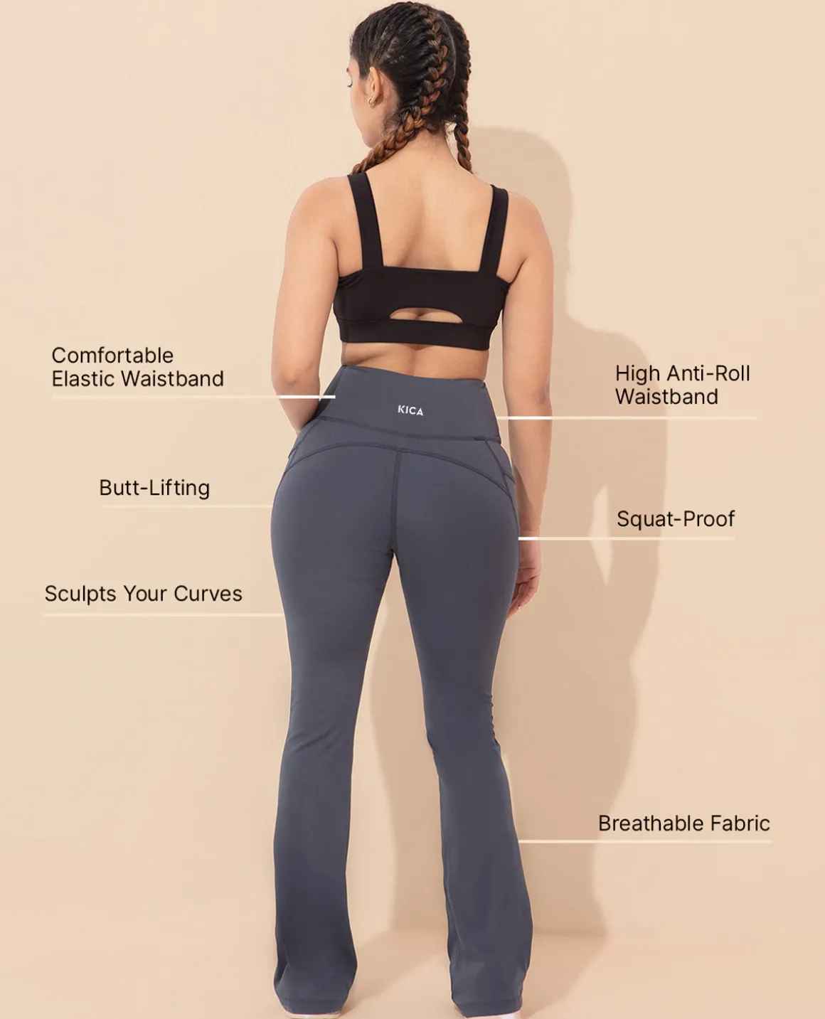 Women Stretchable Flared Pants